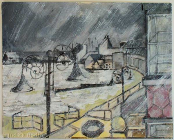 Lyme Regis in the rain