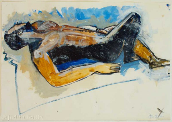 Male nude reclining